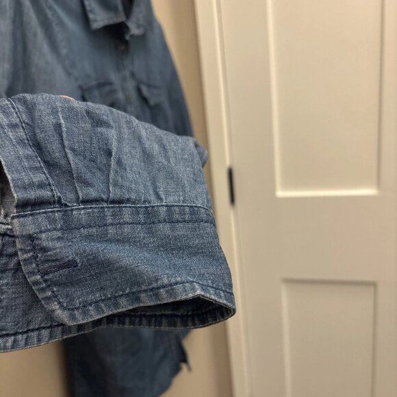 Talbots Denim Button Front Shirt - Picture 5 of 12